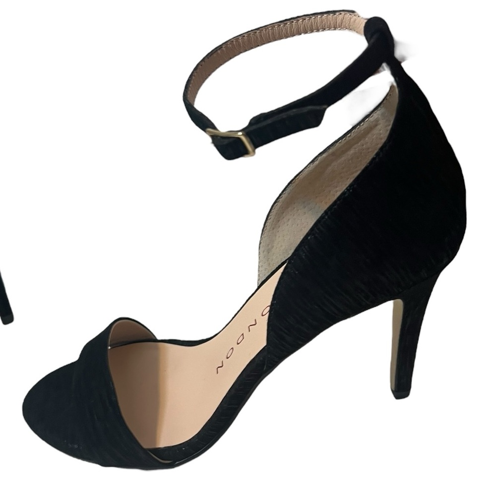 New Sacha London Leather Handmade Black Open-Toe Sandals High Heels - Picture 9 of 14